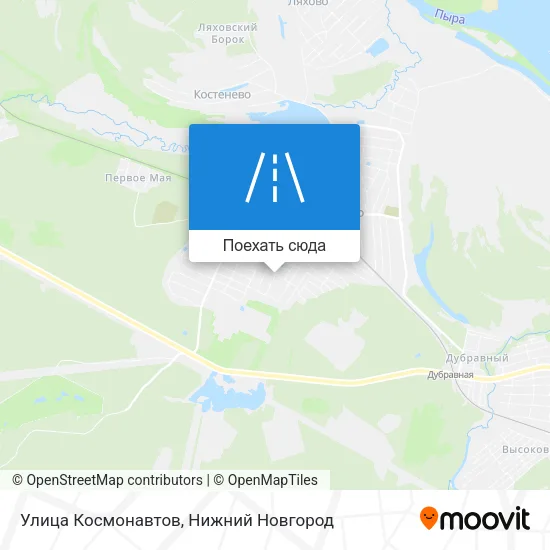 Карта Улица Космонавтов