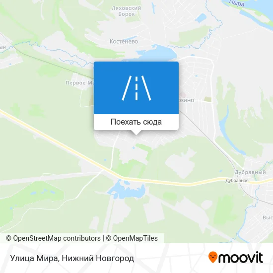 Карта Улица Мира