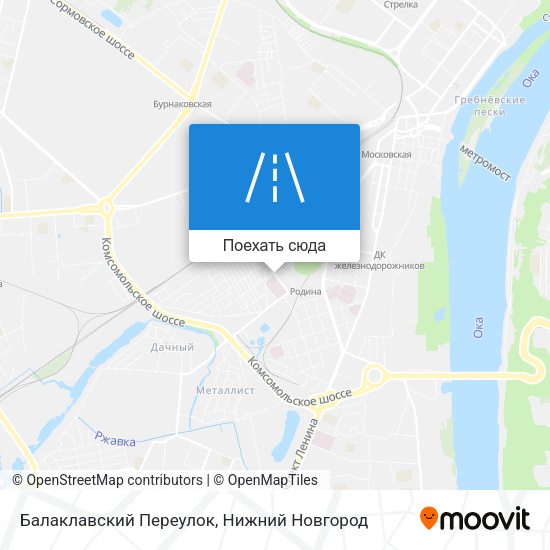 Карта Балаклавский Переулок