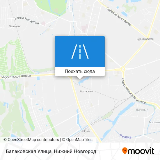 Карта Балаковская Улица