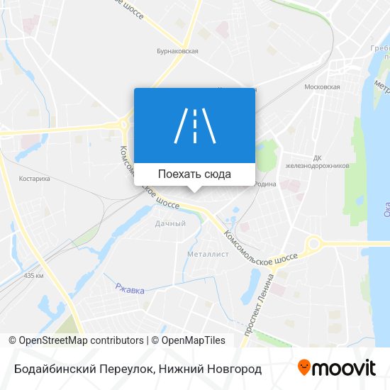 Карта Бодайбинский Переулок