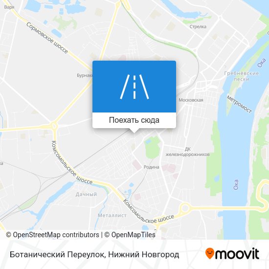 Карта Ботанический Переулок