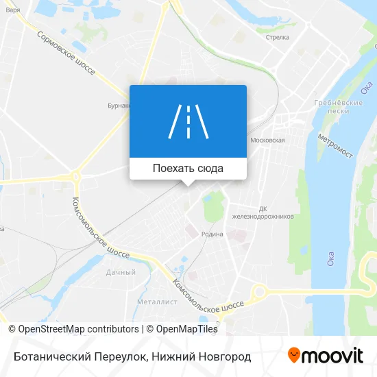 Карта Ботанический Переулок