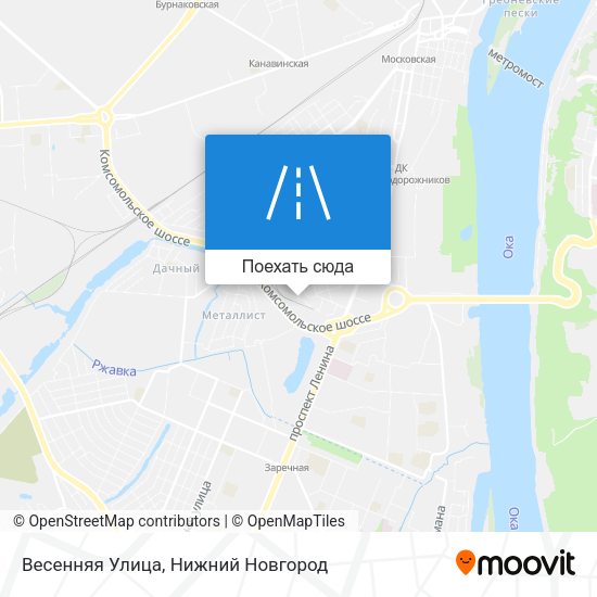 Карта Весенняя Улица