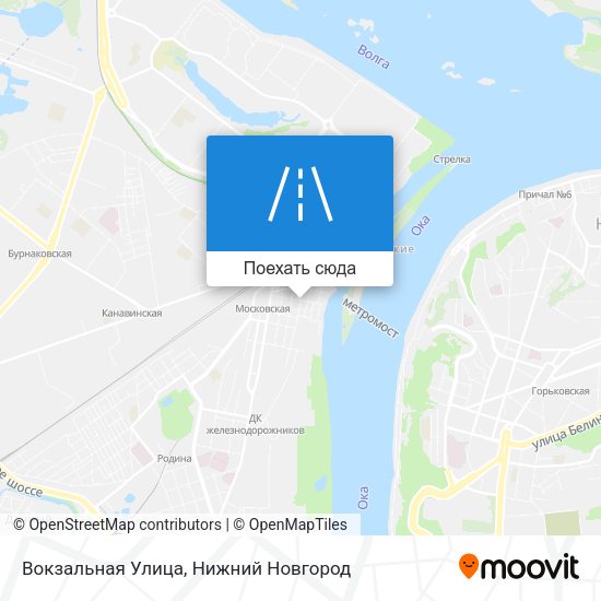 Карта Вокзальная Улица
