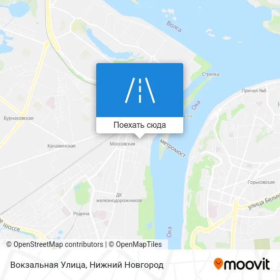 Карта Вокзальная Улица