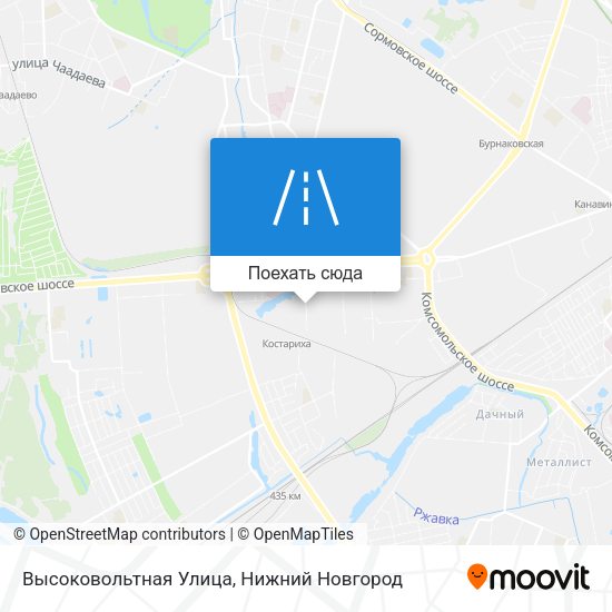 Карта Высоковольтная Улица