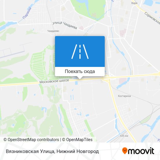 Карта Вязниковская Улица