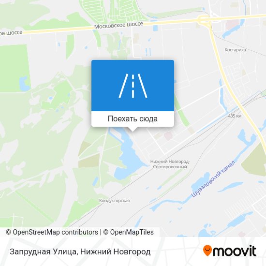 Карта Запрудная Улица