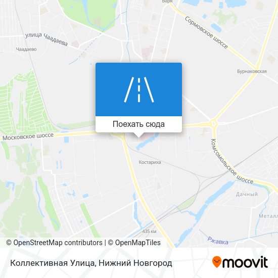 Карта Коллективная Улица