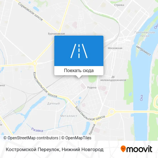 Карта Костромской Переулок
