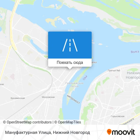 Карта Мануфактурная Улица