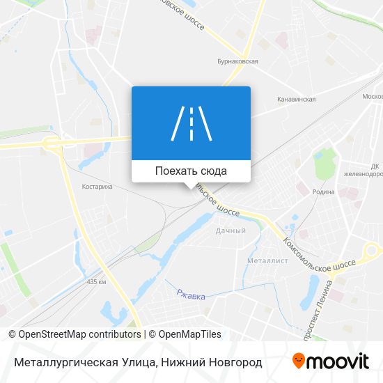 Карта Металлургическая Улица