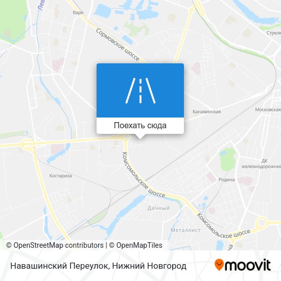Карта Навашинский Переулок