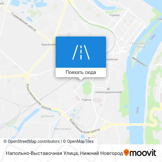 Карта Напольно-Выставочная Улица