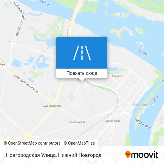 Карта Новгородская Улица