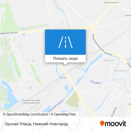 Карта Орская Улица
