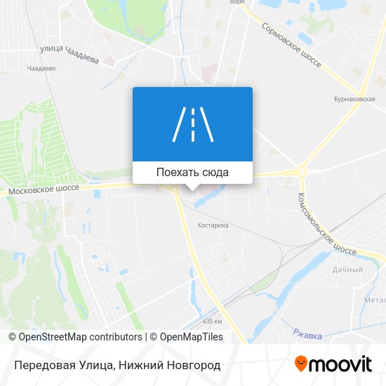 Карта Передовая Улица
