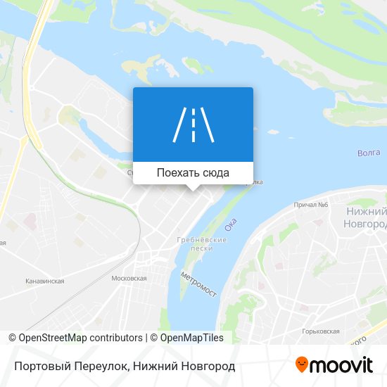 Карта Портовый Переулок