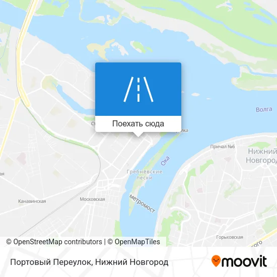 Карта Портовый Переулок
