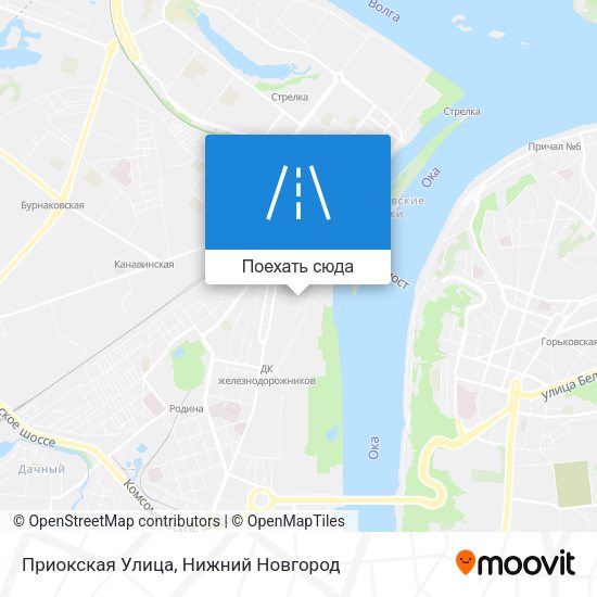 Карта Приокская Улица