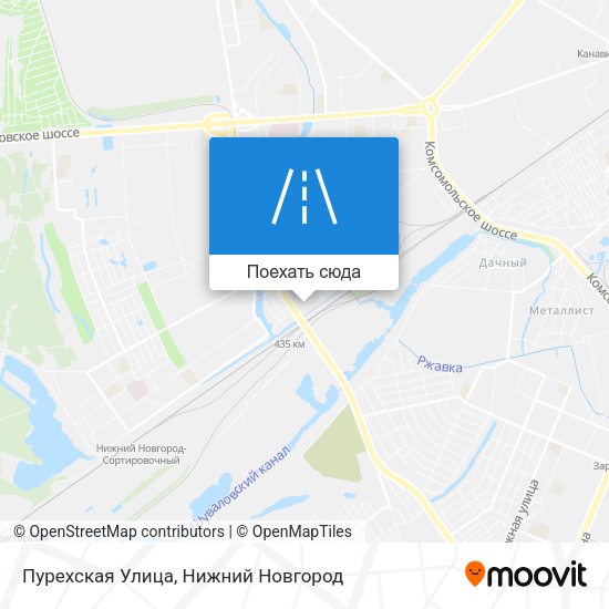 Карта Пурехская Улица