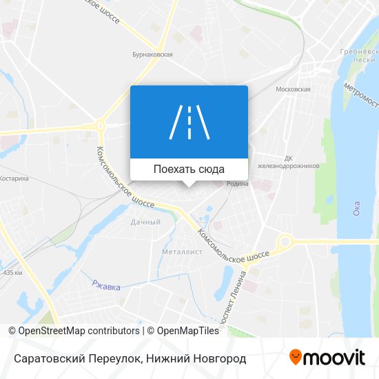 Карта Саратовский Переулок