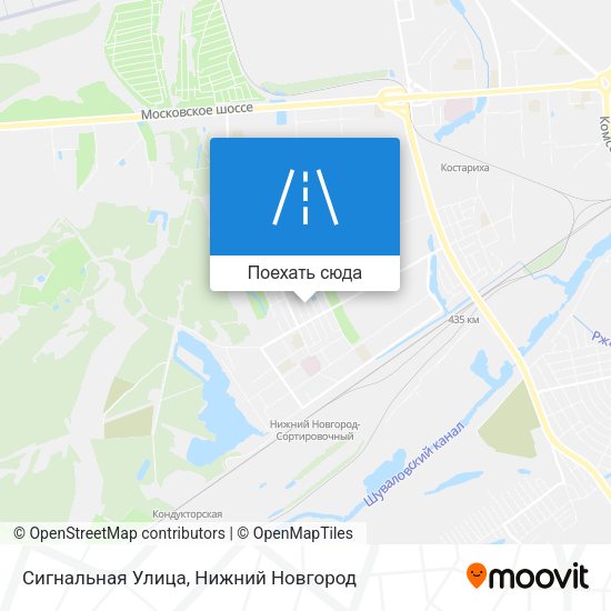 Карта Сигнальная Улица