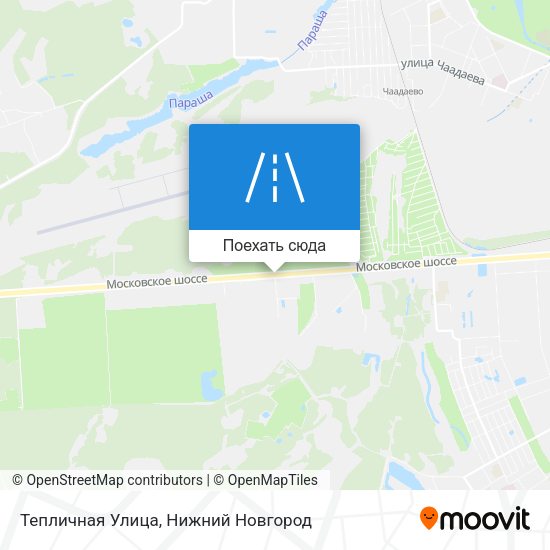 Карта Тепличная Улица