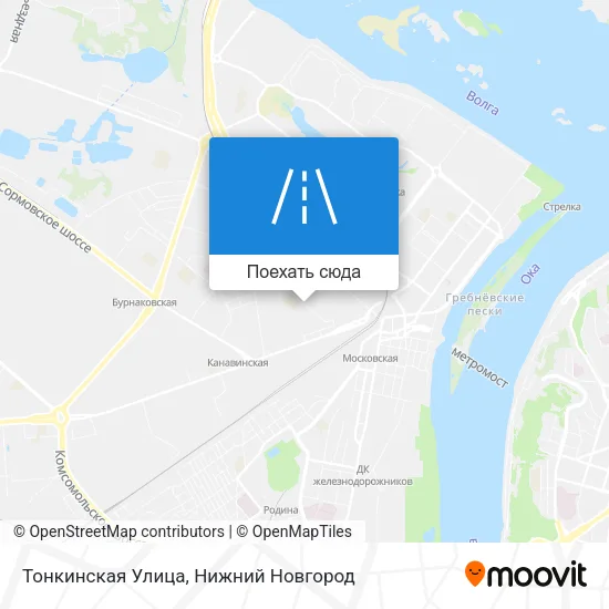 Карта Тонкинская Улица
