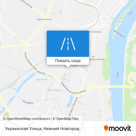 Карта Украинская Улица
