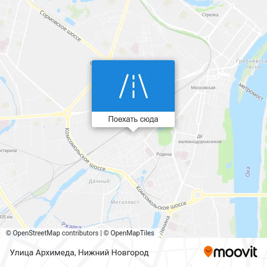 Карта Улица Архимеда