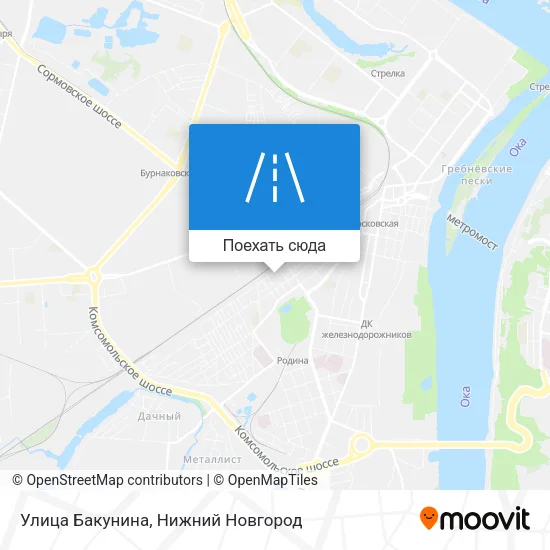 Карта Улица Бакунина