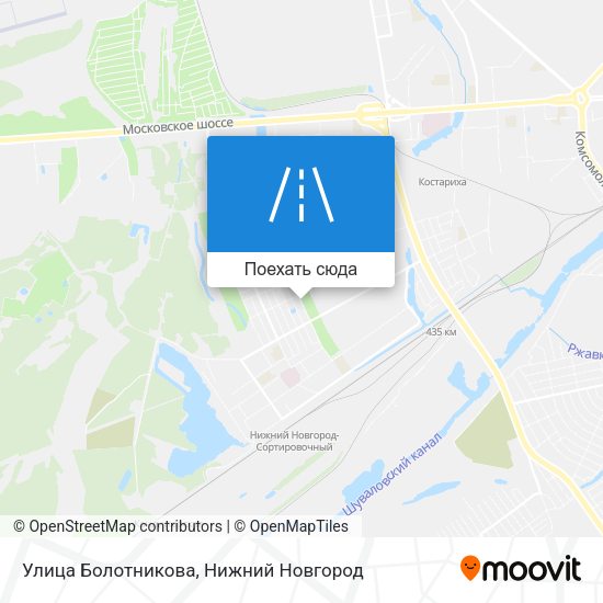 Карта Улица Болотникова