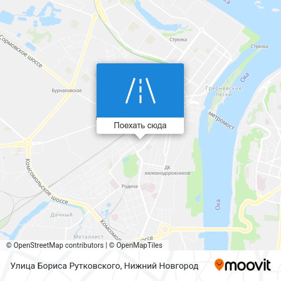 Карта Улица Бориса Рутковского