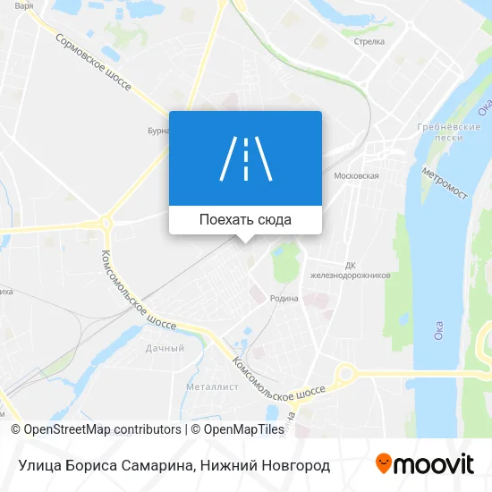 Карта Улица Бориса Самарина