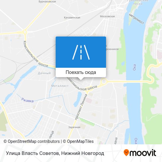 Карта Улица Власть Советов