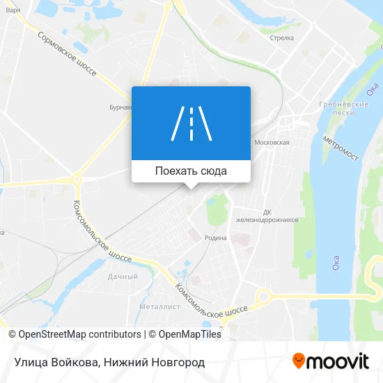 Карта Улица Войкова