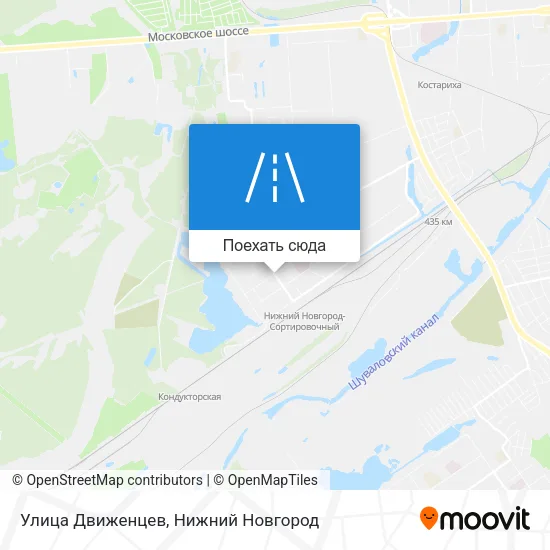 Карта Улица Движенцев