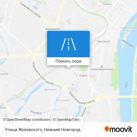 Карта Улица Жуковского