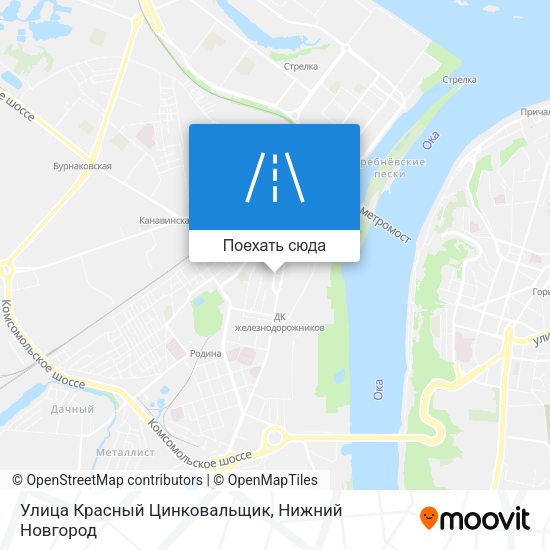 Карта Улица Красный Цинковальщик