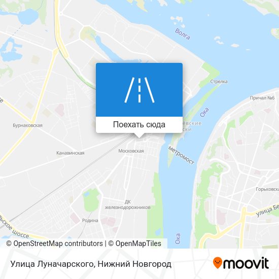 Карта Улица Луначарского