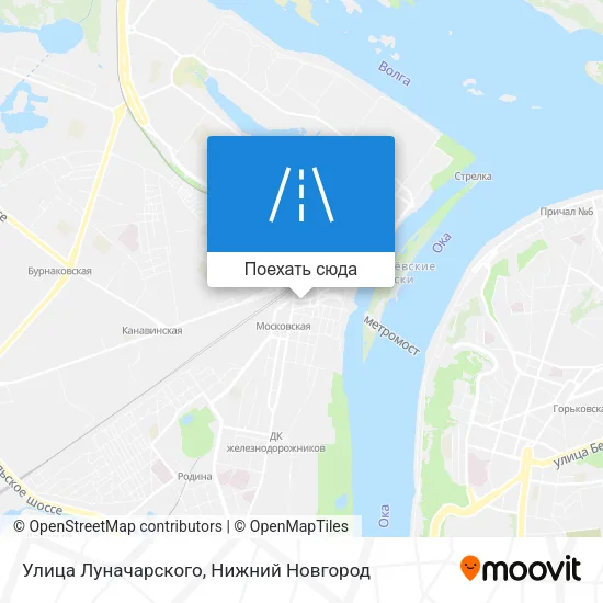 Карта Улица Луначарского