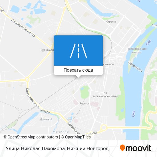 Карта Улица Николая Пахомова