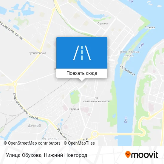 Карта Улица Обухова