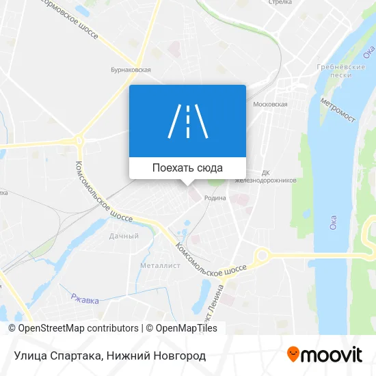 Карта Улица Спартака