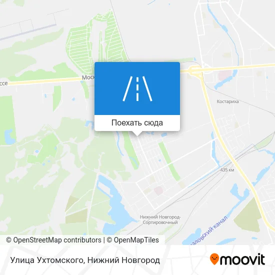 Карта Улица Ухтомского