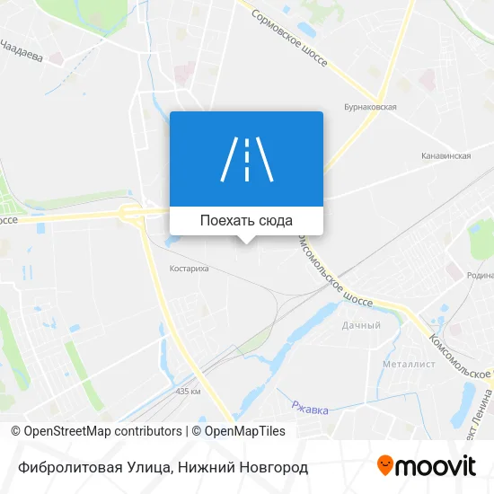 Карта Фибролитовая Улица
