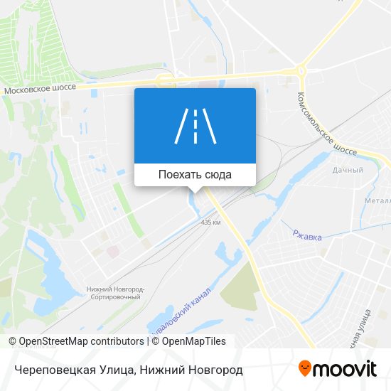 Карта Череповецкая Улица