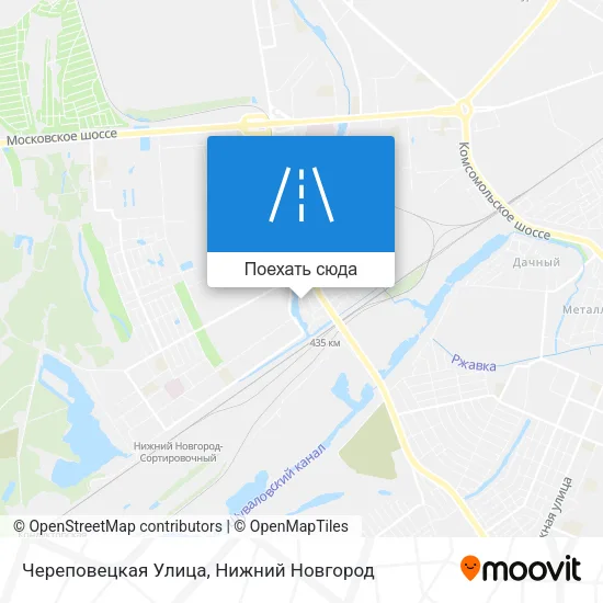 Карта Череповецкая Улица